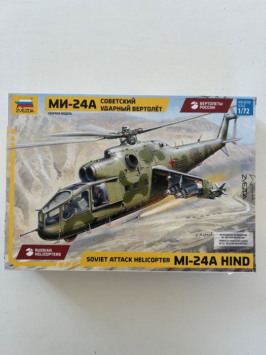 Helikopter Mi-24A Hind model do sklejenia Zvezda 7273