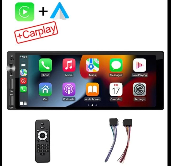 ‼️ 1DIN Android ‼️ магнітола, 4/64 GB, Carplay, Android Auto
