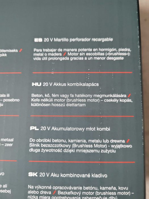 Mlotowiertarka parkside performance 5.8J