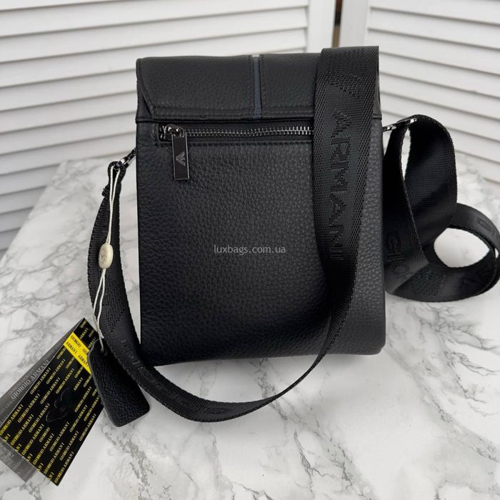 Чоловіча шкіряна сумка Армані кожаная Armani