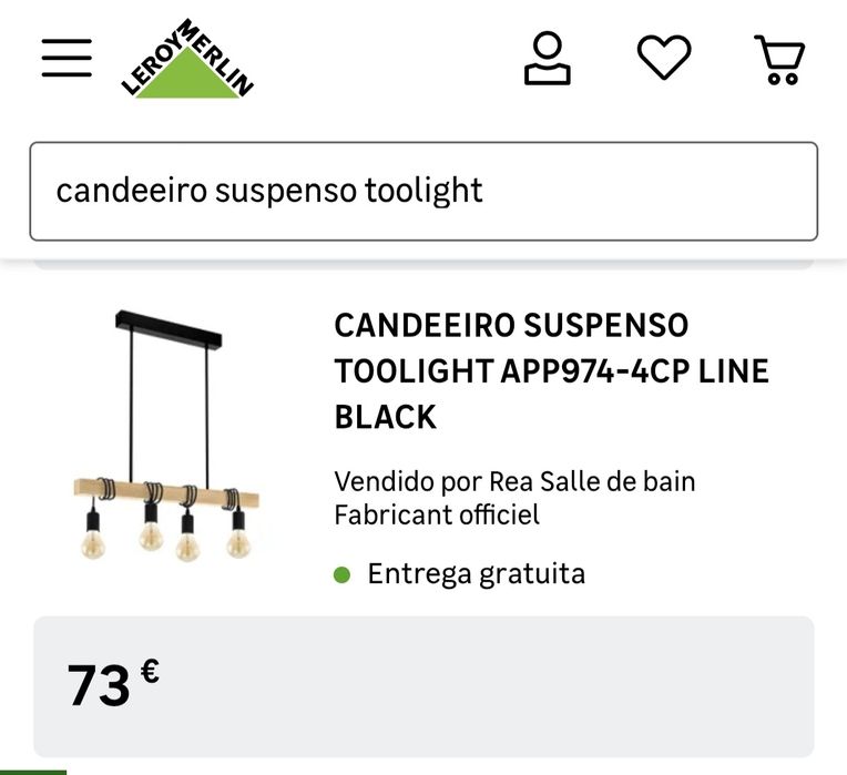Candeeiro suspenso toolight