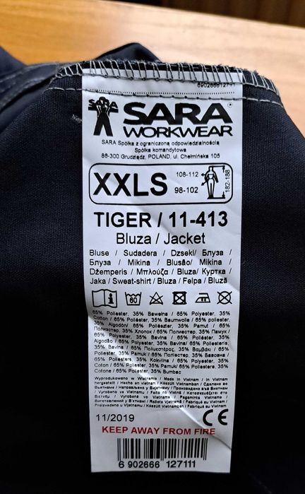 Bluza robocza magazynier XXLS