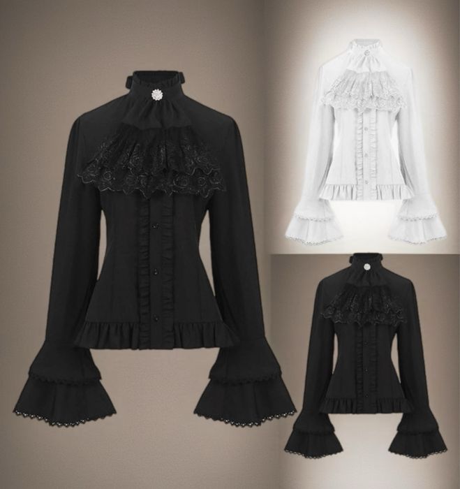 Блузка в стилі Лоліта вікторіанський готика 2 кольору