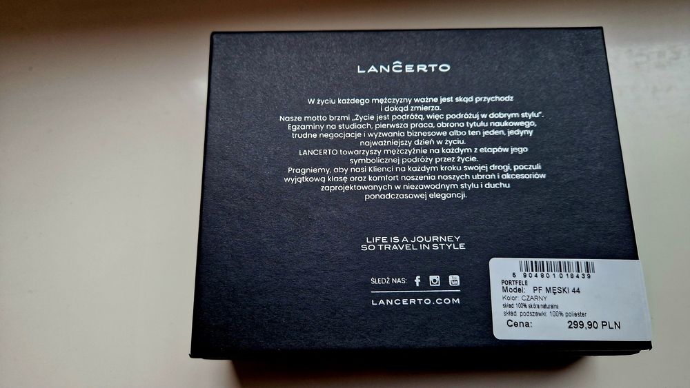 Lancerto portfel męski prezent