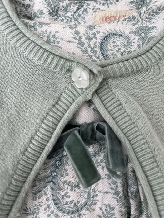 Casaco verde de malha