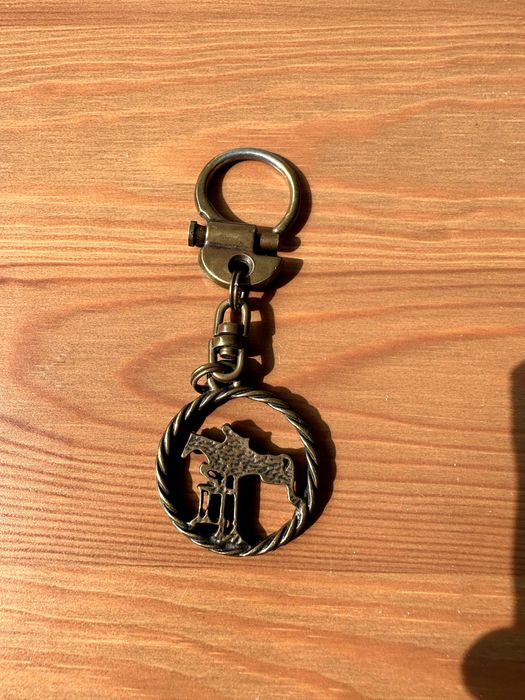 Breloczek w kształcie jeźdźca z koniem | nieużywana