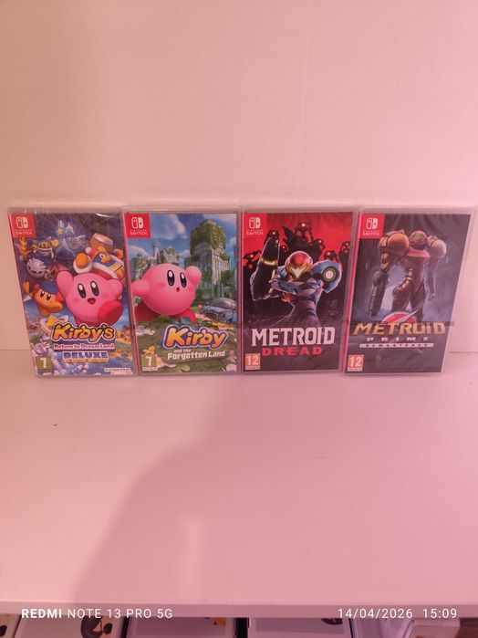 Jogos Nintendo Switch Mario, Kirby, Bayonetta, Metroid e Donkey Kong para Nintendo Switch