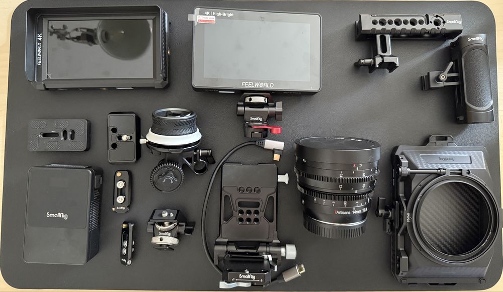 Canon EOS R8 + objetivas + kit video