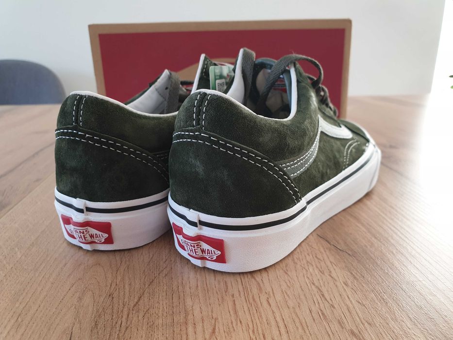 Nowe Tenisówki Vans Old Skool, unisex, skóra, zamsz, rozmiar 35