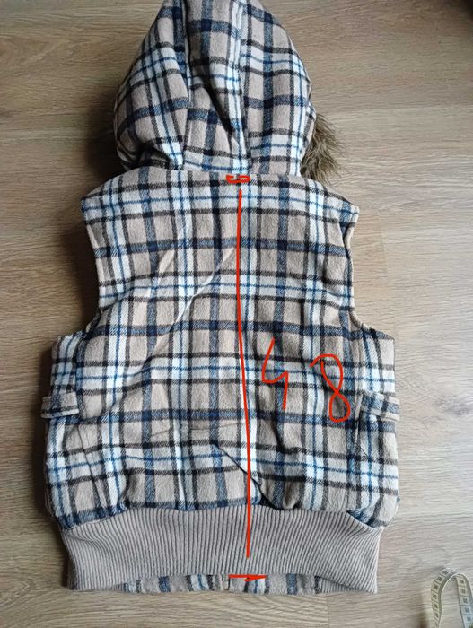 Kamizelka, ocieplana Unionbay S kratka jak Burberry