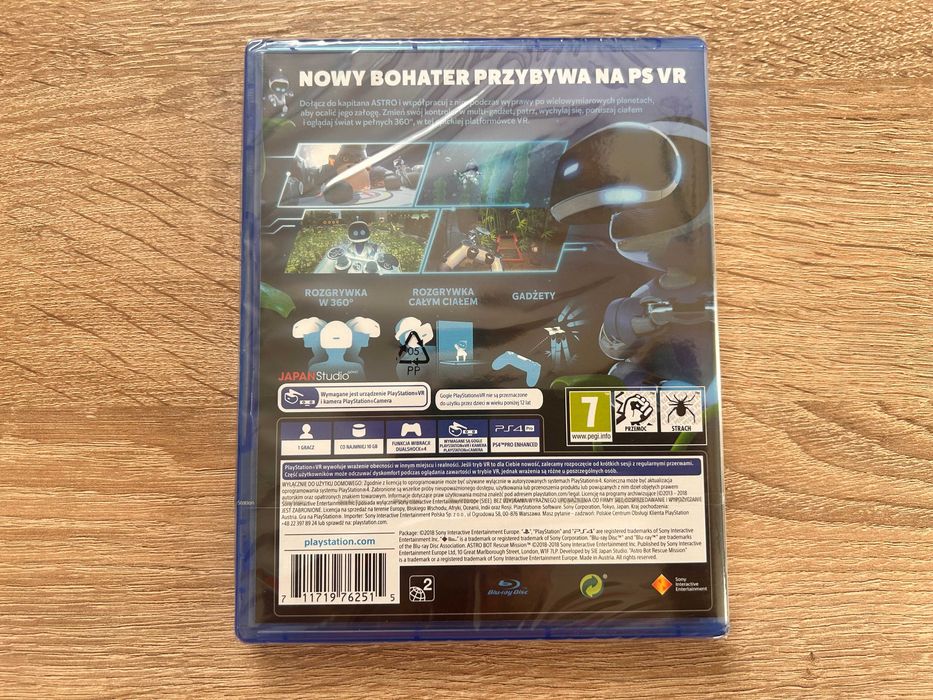 Astro Bot Rescue Mission VR - PS4 - Team Asobi - PL - NOWA, FOLIA
