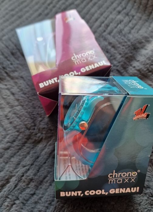 Nowy ZEGAREK CHRONO MAXX QUARTZ wodoszczelny 5 ATM  blue pink (30 szt)