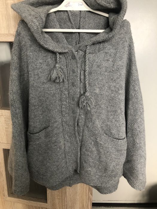 Ponczo pareo narzutka Zara xs s m szara