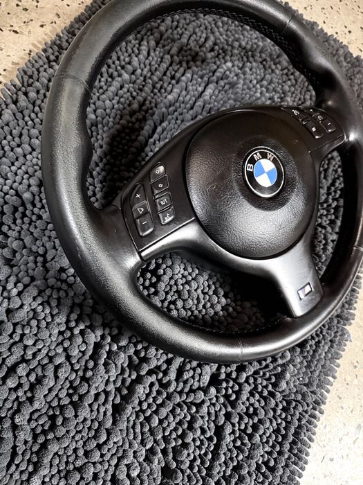 Kierownica BMW E46 M-Pakiet – multifunkcja – skóra + AIRBAG