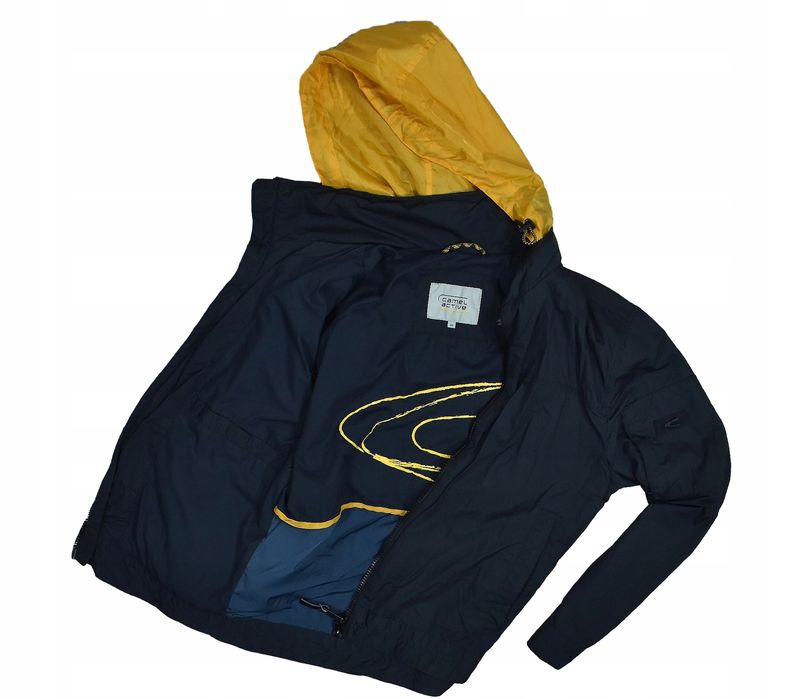 Camel Active Męska Kurtka Wiatówka Z Chowanym Kapturem 48