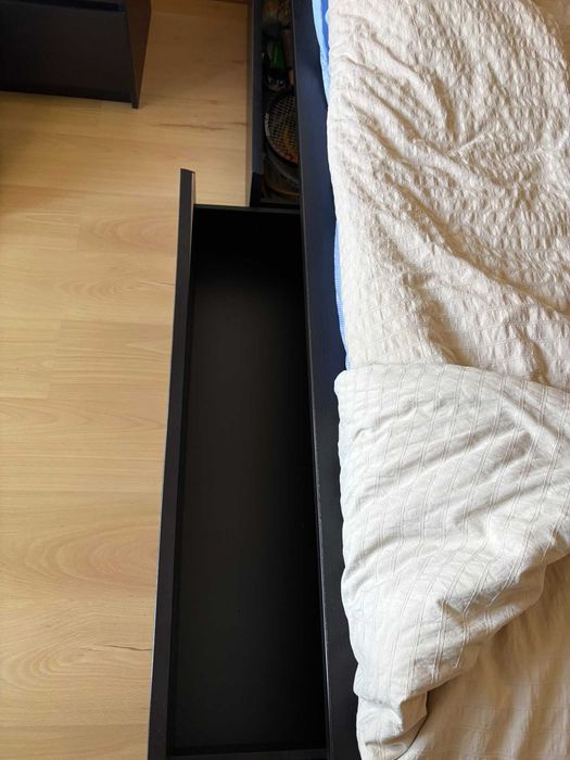 Cama IKEA casal 160x200 com 4 gavetões + estrado + colchão HÖVÅG + OFERTA