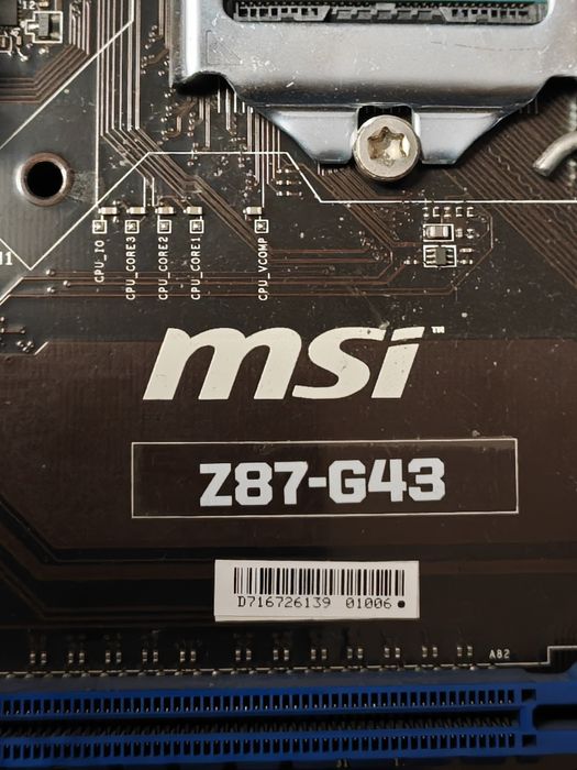 Zestaw i7-4770K MSI Z87-G43 16GB DDR3 Patriot