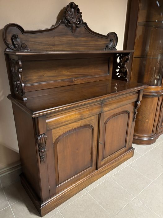 Zestaw Stylowy Stół 8 Krzeseł Komoda Angielskie Meble Stylowe