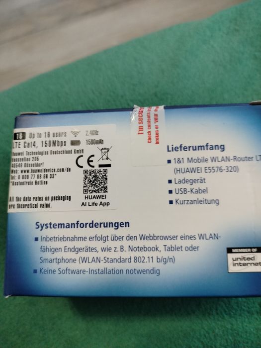 Ruter 4G LTE Huawei mobilny