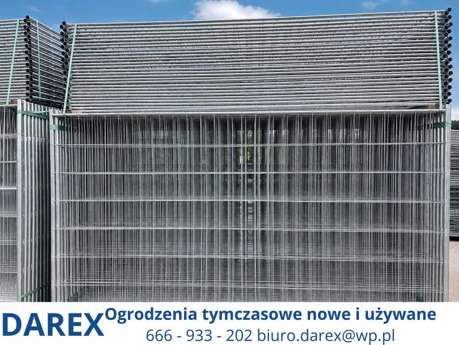 Ogrodzenie tymczasowe budowlane NOWE – panel ażurowy 3,5 × 2 m