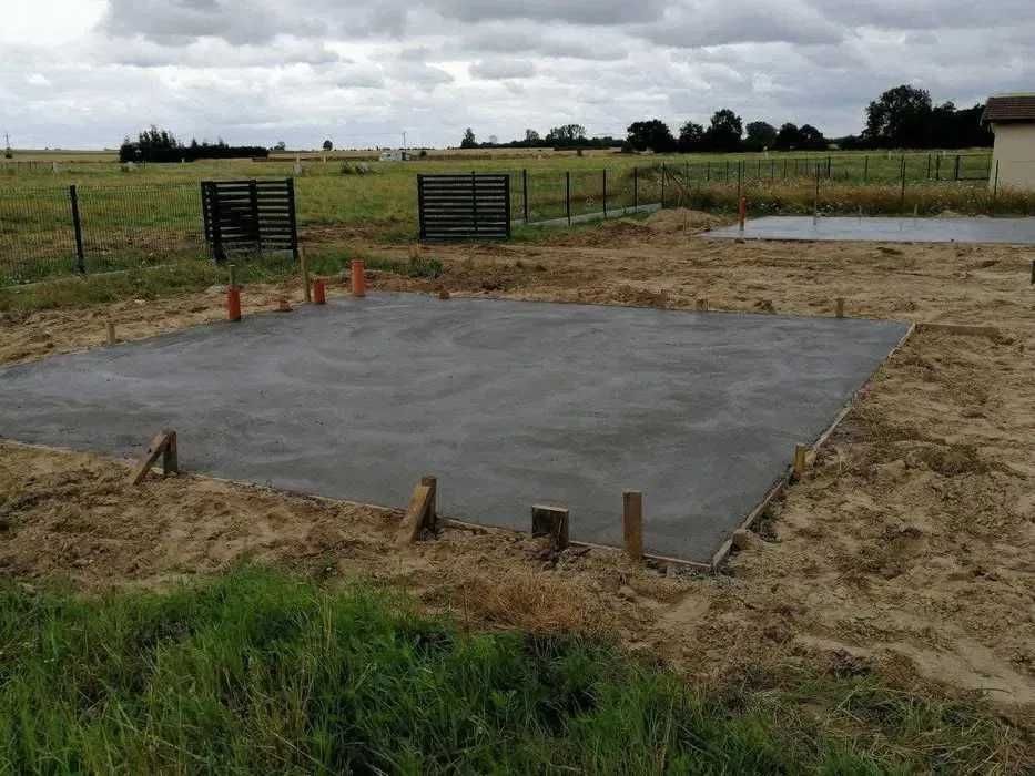Płyty fundamentowe, fundamenty, stopy pod garaże altany domki