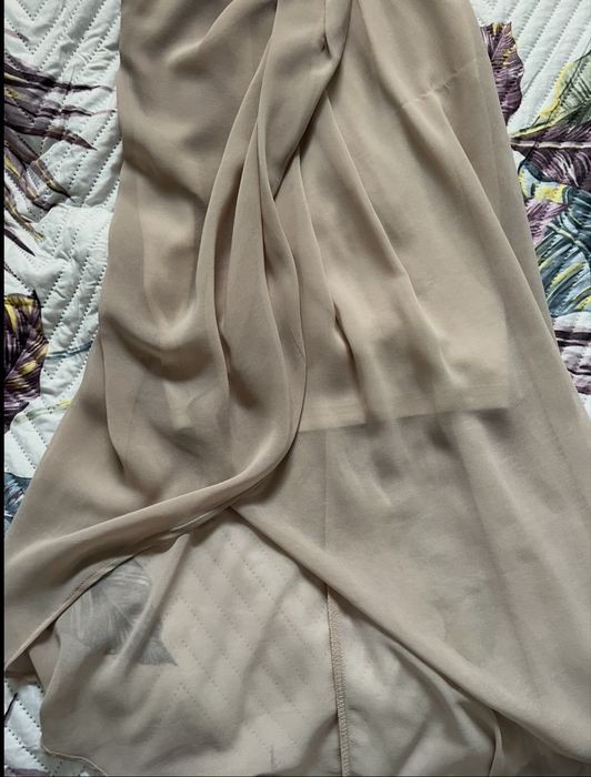 Koktajlowa sukienka tulipan, beżowy  Glamorous r. XS