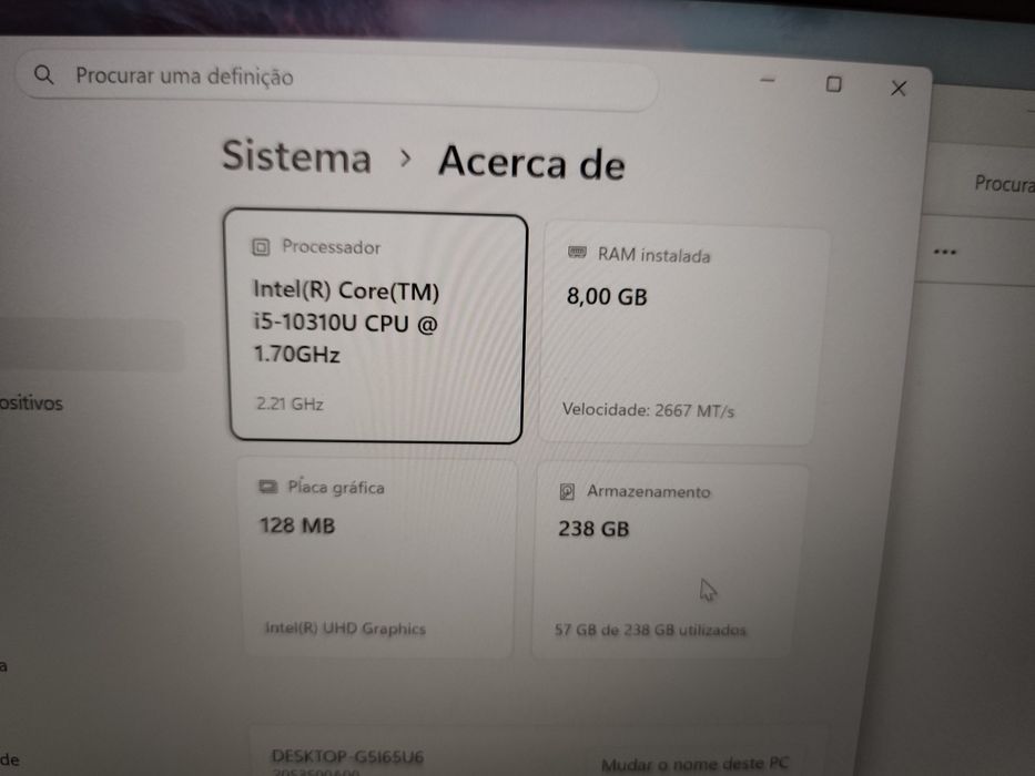 Lenovo ThinkPad T14 G1 i5 10ª-Geração 14" FULL HD