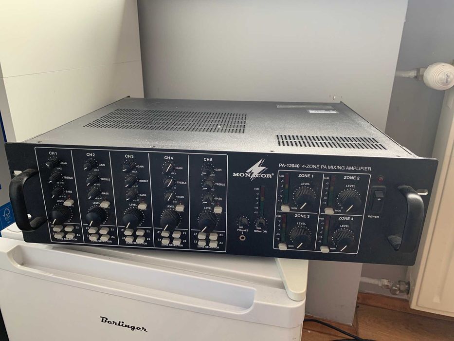Wzmacniacz Monacor PA-12040 + gratis , nagłośnienie lokalu