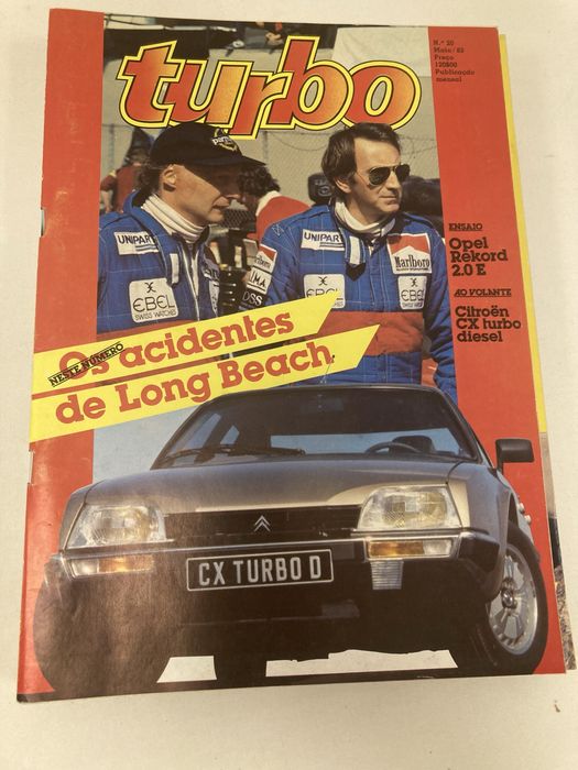 Revistas Automóvel, Turbo, antigas
