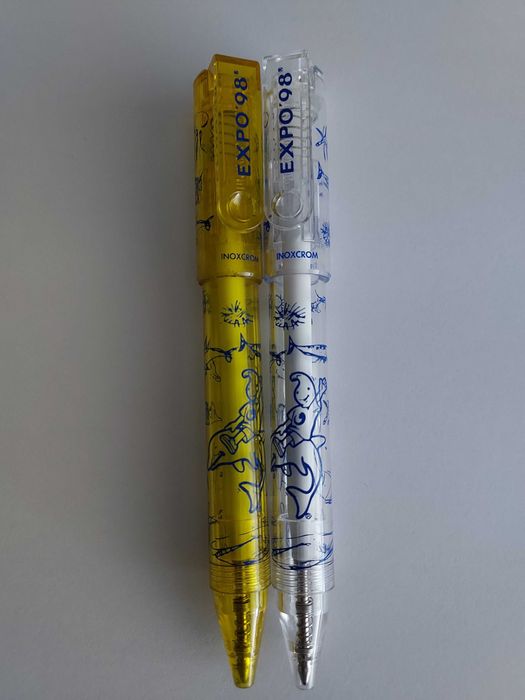 Esferográficas Expo 98 – Inoxcrom com o Gil (Colecionismo)