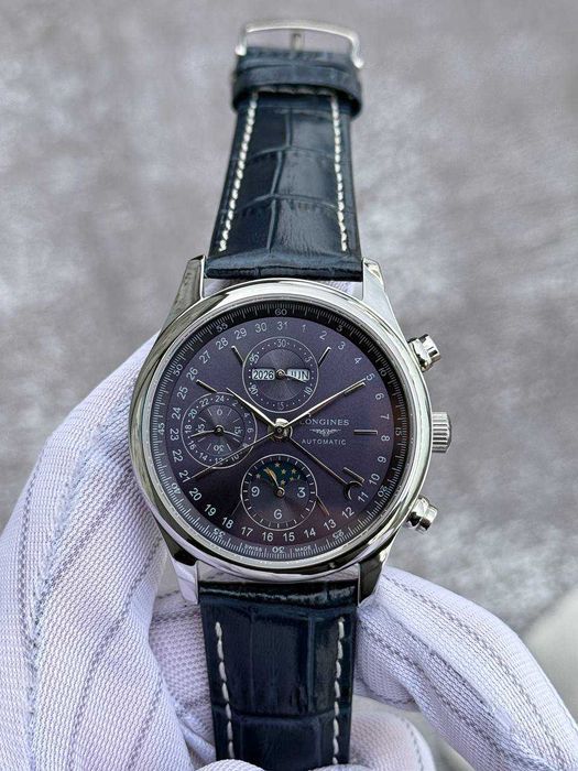 Швейцарські годинники Longines Master Collection Silver Blue