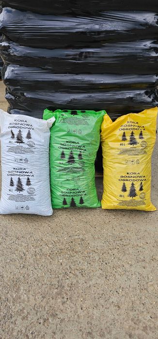 Kora Sosnowa Piasek Kruszywa Kliniec Tłuczen Ziemia Ogrodowa