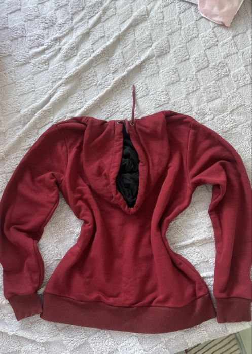 Bordowa bluza z napisem NICCE marki Madmext