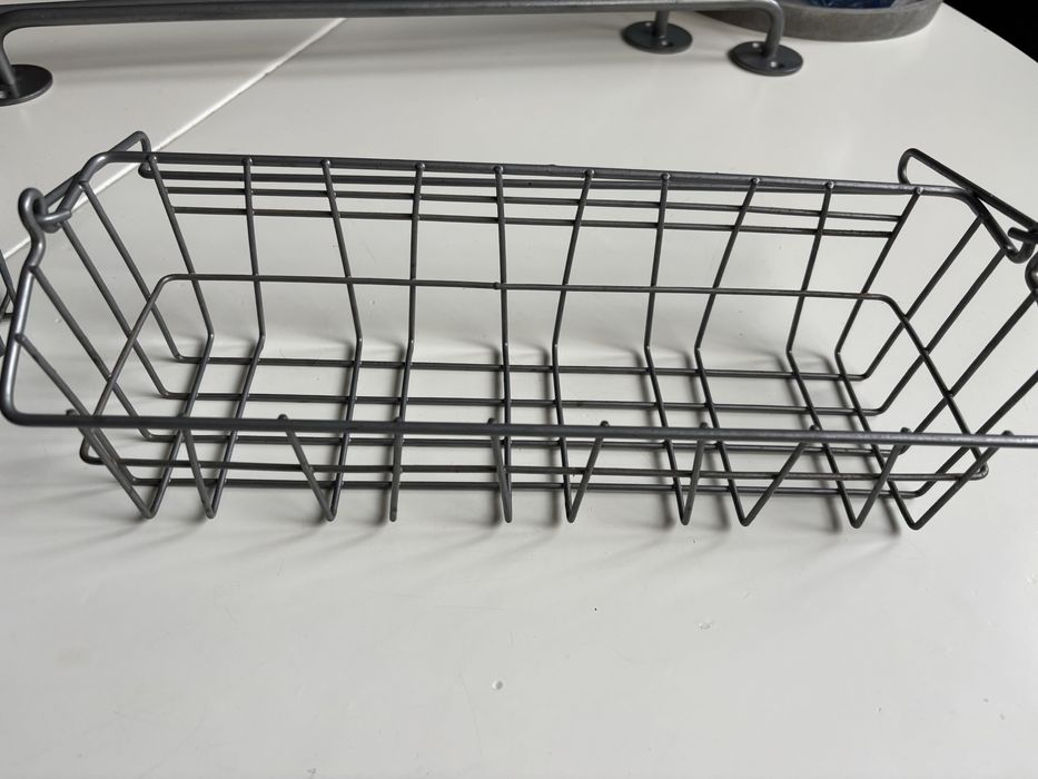 Ikea - 2 szyny relingi + 2 koszyki pojemniki kuchnia metal