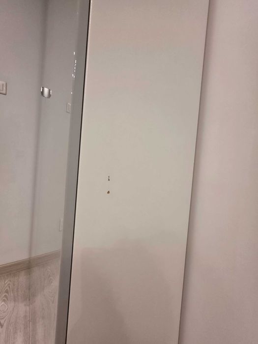 Szafa PAX IKEA 100×35×236 cm – drzwi: kolor szary, połysk