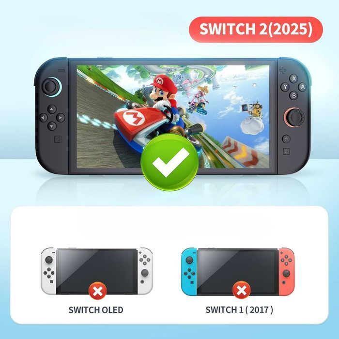 Tixlux 3x Szkło do Nintendo Switch 2 twardość 9H