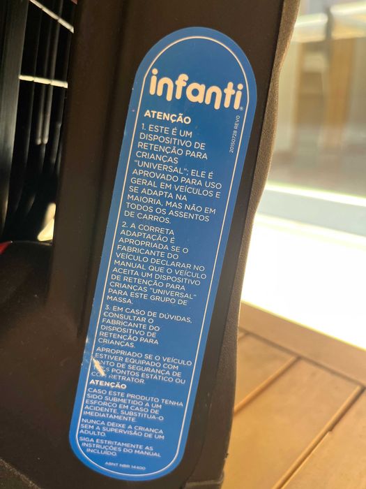 Cadeira Auto Infanti Grupo I-II-III