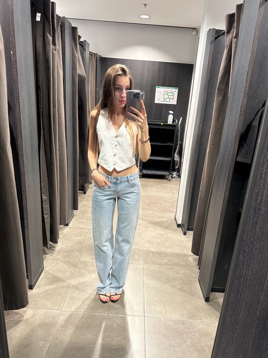 Джинси зара zara низька посадка