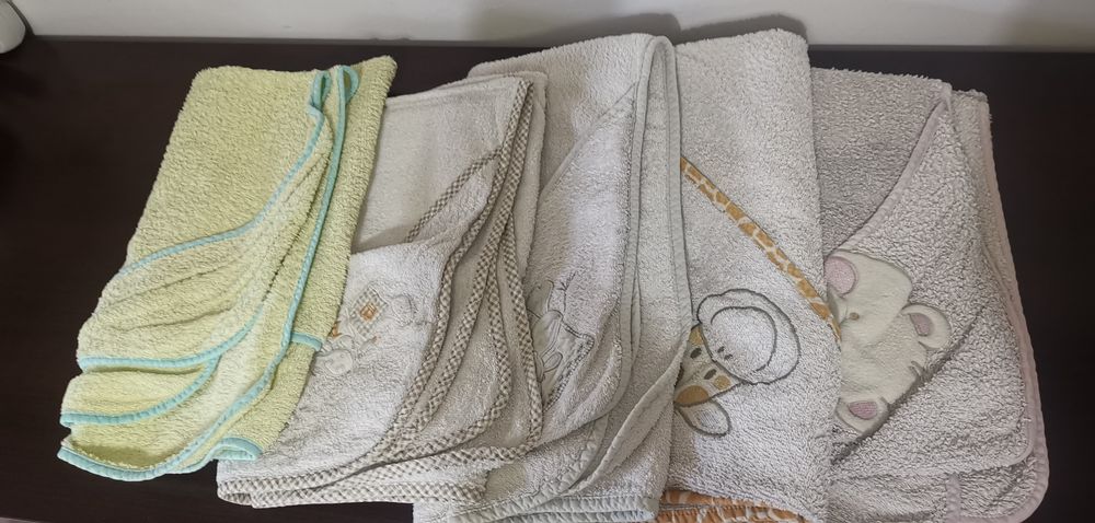 Toalhas de Banho de Bebé com Capuz Pack 5
