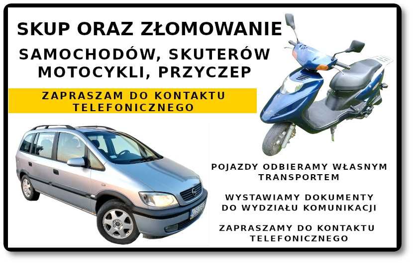 Skup Skuterów Skup Aut oraz Złomowanie Skuterów Motocykli Przyczep