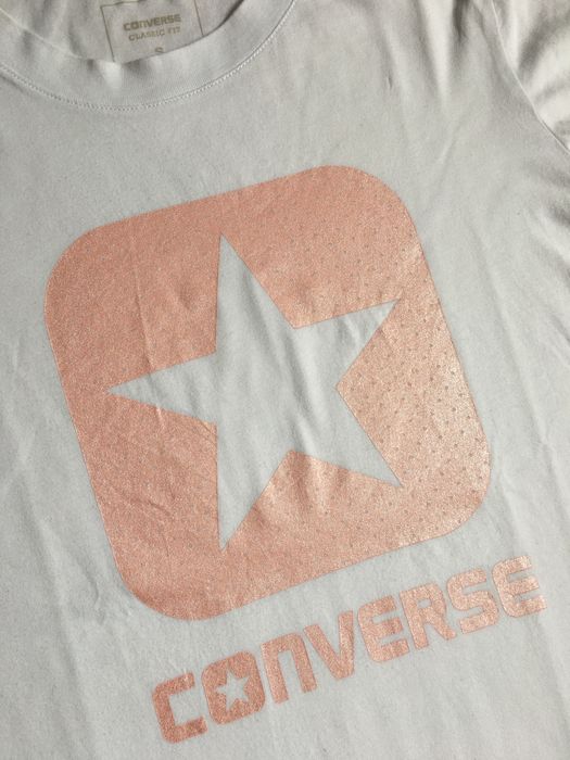 Converse koszulka damska t-shirt biała 36 S M basic logo