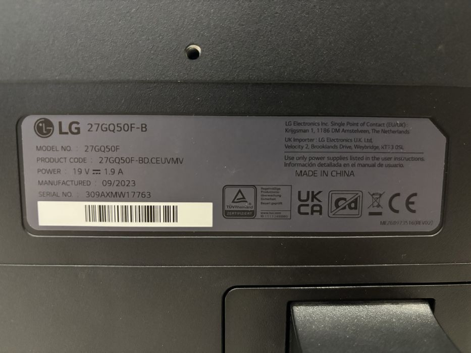 monitor LG  27GQ50F-B