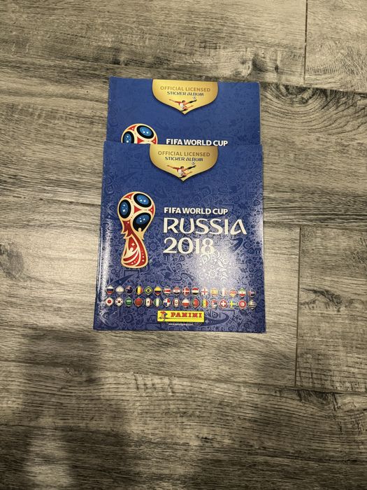 Duas cardenetas vazias da Fifa world cup russia  2018