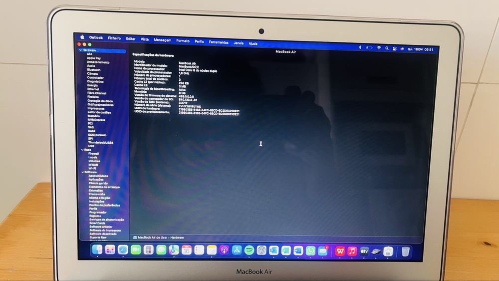 MacBook Air 13” 2017 i5 8GB RAM + Caixa + Capa + Proteção Teclado