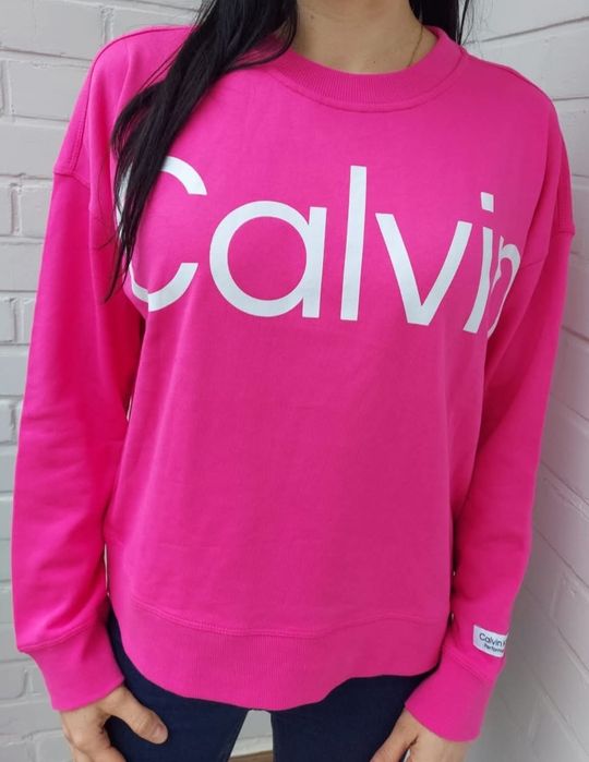 HIT Prześliczna Bluza Calvin Klein Performace różowa M