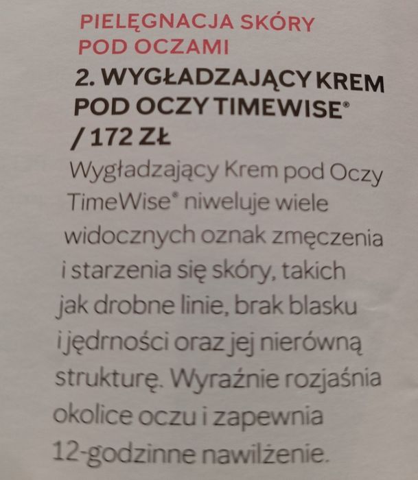 Kosmetyki MARY KAY - krem pod oczy