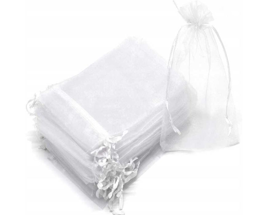 Woreczki z organzy 15x10cm na ŚLUB prezent 90 szt
