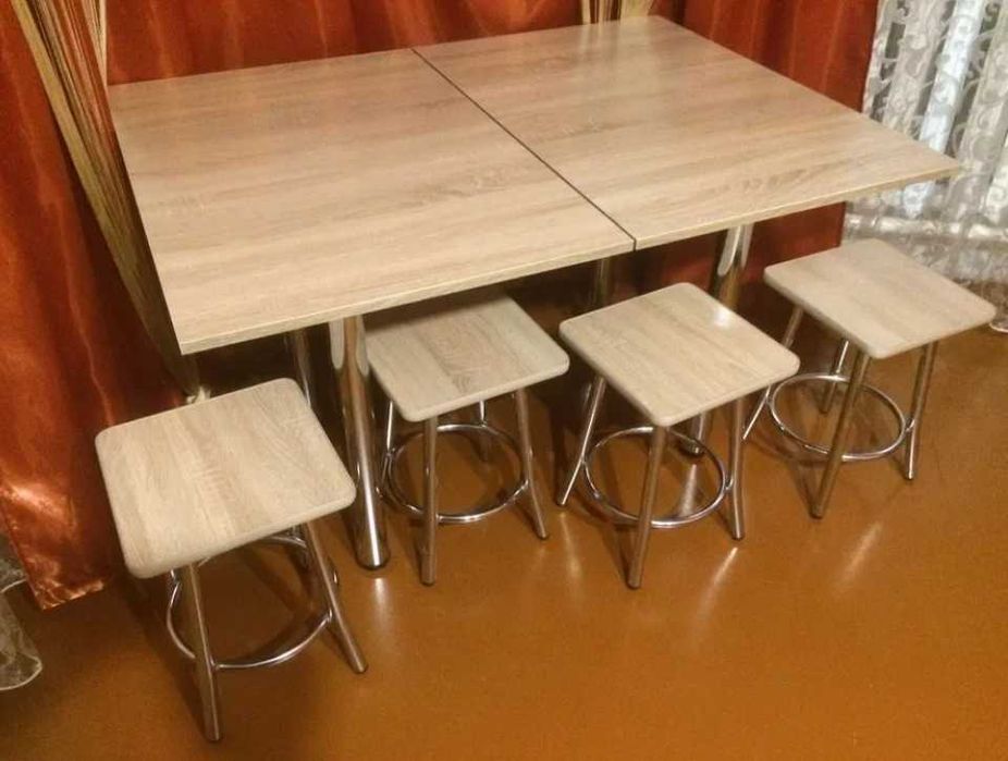 ТОП! Розкладний кухонний стіл стол кухоный роскладной металеві ніжки