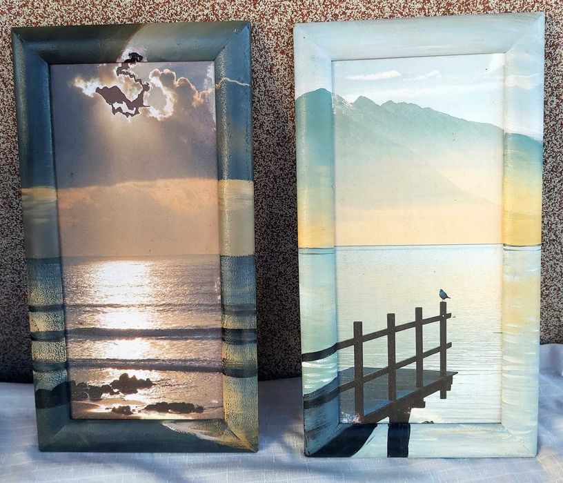 Картины пейзаж диптих