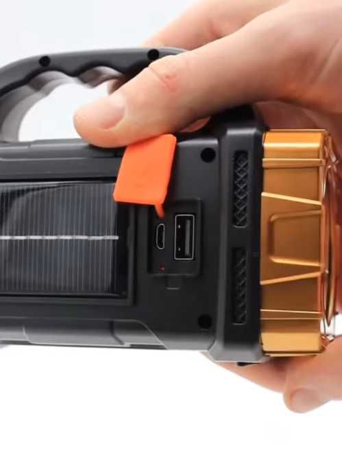 Ручной аккумуляторный фонарь(ліхтар) на солнечной батарее GL-2289 25 W